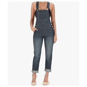 LOVE MODA BLUE BOYFRIEND OVERALLS SZ.1X EUC